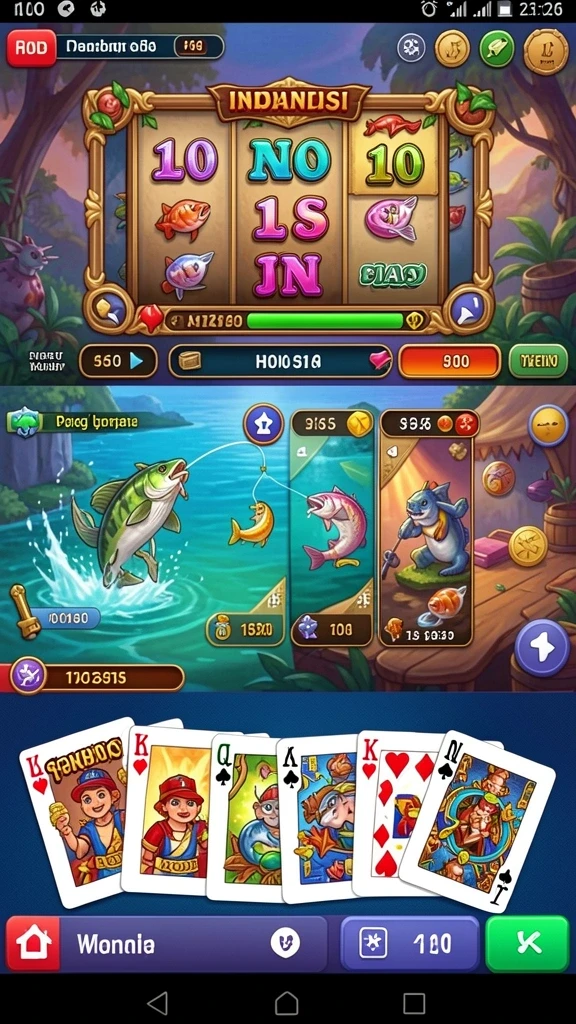 71h - Tampilan awal game yang menarik dan mudah dinavigasi.