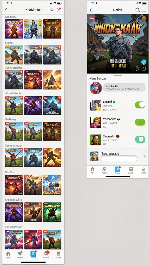 dahlia77 - Screenshot karakter unik yang bisa dipilih pemain.