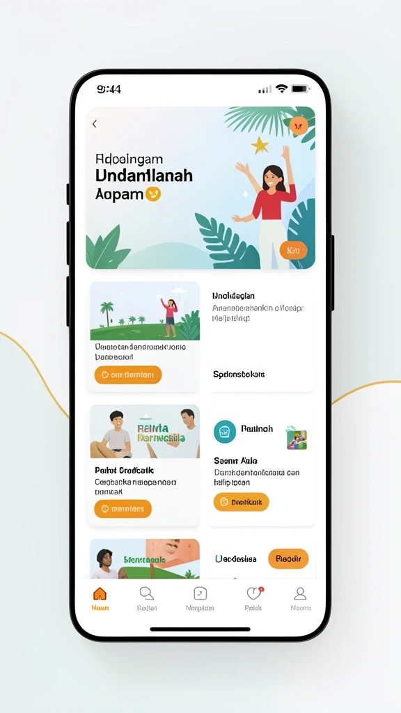 indaaa - Antarmuka yang user-friendly dan menarik.